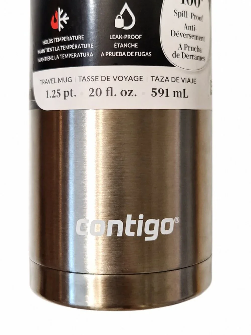 Contigo West Loop 2.0 AutoSeal Stainless Steel Travel Mug 20oz Thermalock NEW